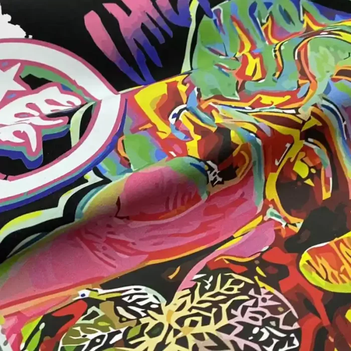 Hellstar Fun Color Brain Graphic Print Cotton T-Shirt - Image 4