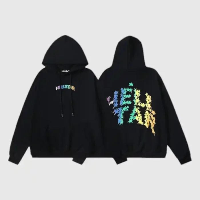 Hellstar Black Stars Gradient Hoodie