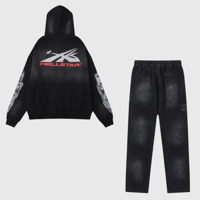 Hellstar Airbrushed Skull Tracksuit - Image 2