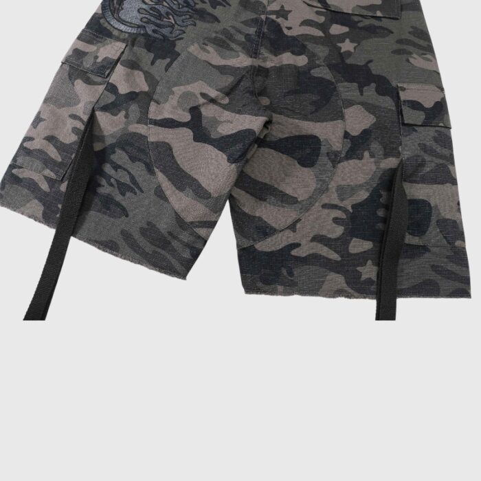 Hellstar Cargo Grey Shorts Camo