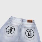Hellstar Print Logo Loose Jeans back upper