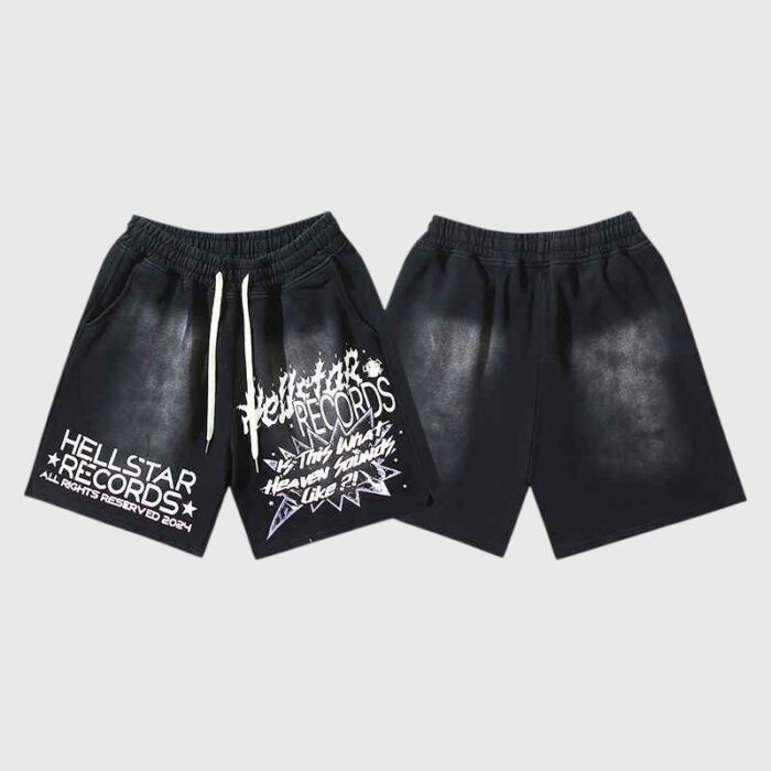 Hellstar Heaven Sounds Shorts front back