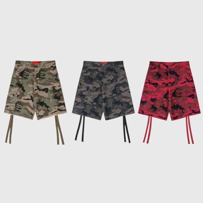 Hellstar Cargo Red /Browen Grey Shorts Camo