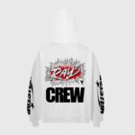 Hellstar Howlin Hoodie white back