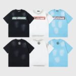 Hellstar Box Logo white /black /light blue T-shirt