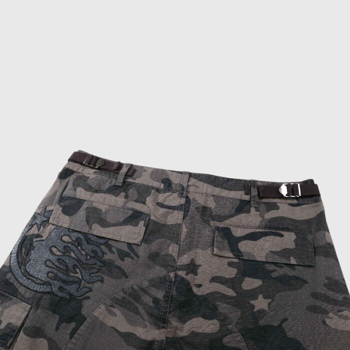 Hellstar Cargo Grey Shorts Camo