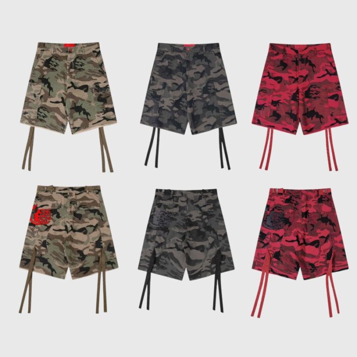 Hellstar Cargo Red /Browen Grey Shorts Camo
