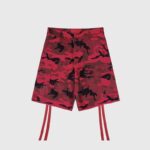 Hellstar Cargo Red Shorts Camo