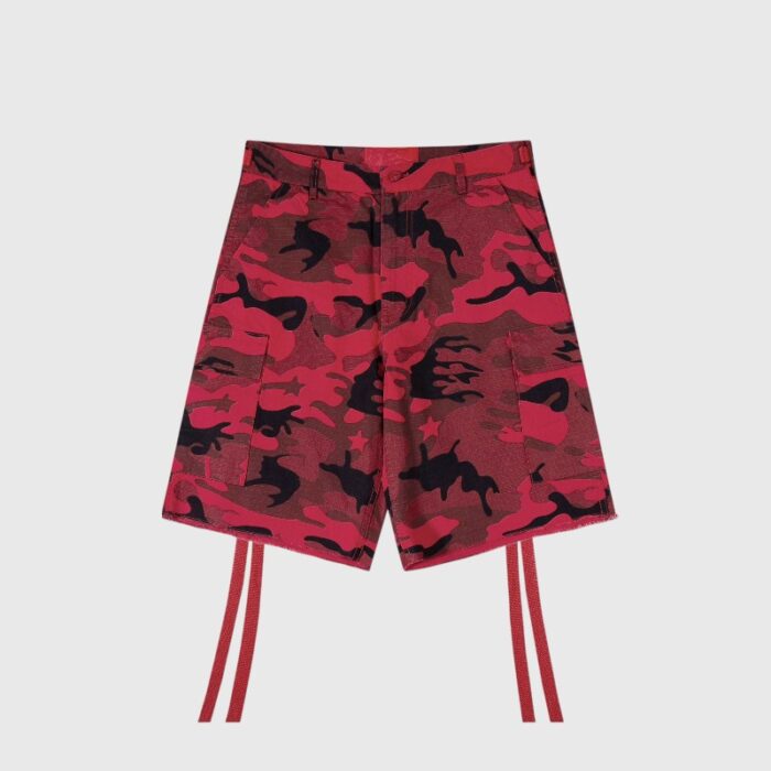 Hellstar Cargo Red Shorts Camo