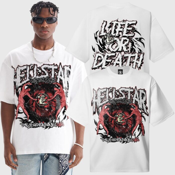 Hellstar Records print white T-shirt