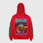 Hellstar Horror Book Hoodie front red