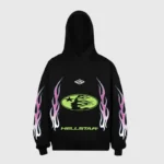 Hellstar Logo Print Hoodie - Image 2