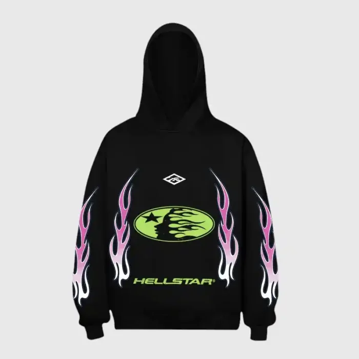 Hellstar Logo Print Hoodie - Image 2