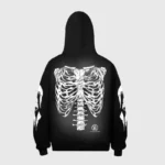 Hellstar Halloween Skeleton Print Hoodie - Image 3