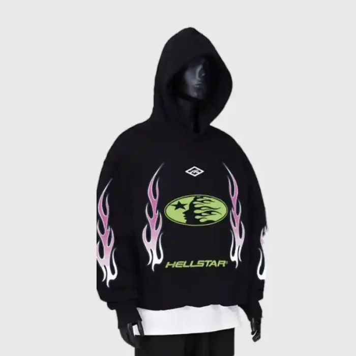 Hellstar Logo Print Hoodie - Image 9