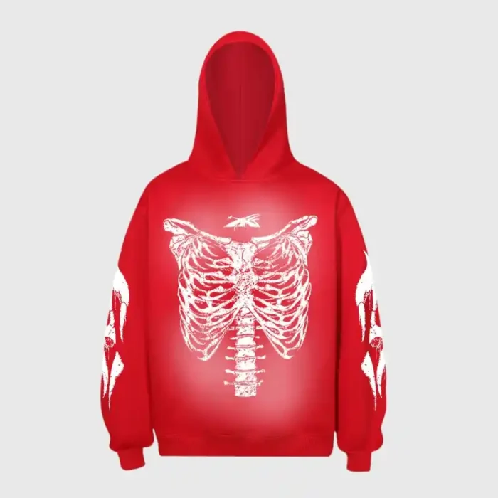 Hellstar Halloween Skeleton Print Hoodie - Image 7