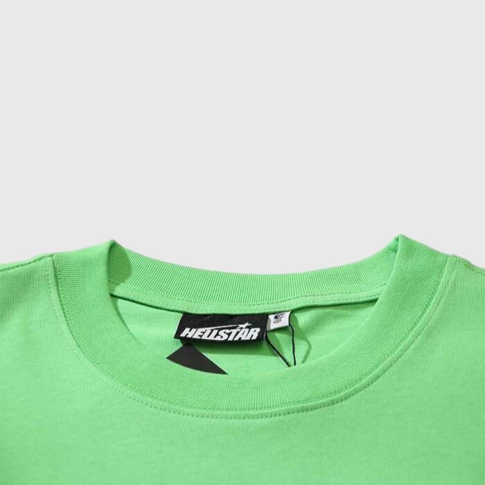 Hellstar Studios Jesus Emblem Lime T-Shirt - Image 4
