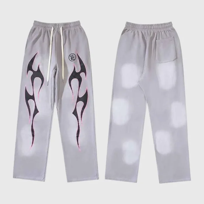 Hellstar Grey Future Flame Sweatpant - Image 7