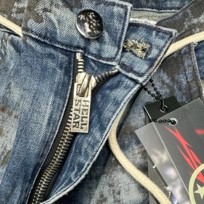 Hellstar Raw edge Jeans - Image 4