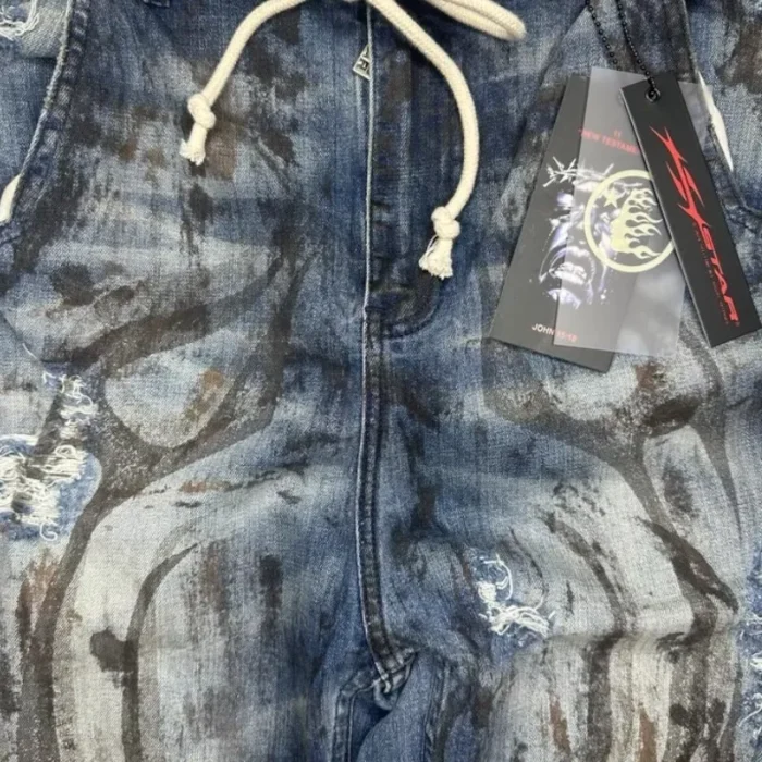 Hellstar Raw edge Jeans - Image 3