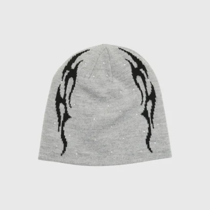 Hellstar Flame Beanie Grey