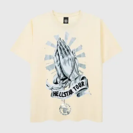 Hellstar Hand Prayer Print T-Shirt