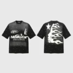 Hellstar Starry Sky Casual Street Retro T-Shirt Black