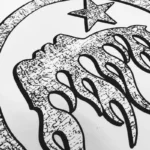 Hellstar White Graffiti T-Shirt