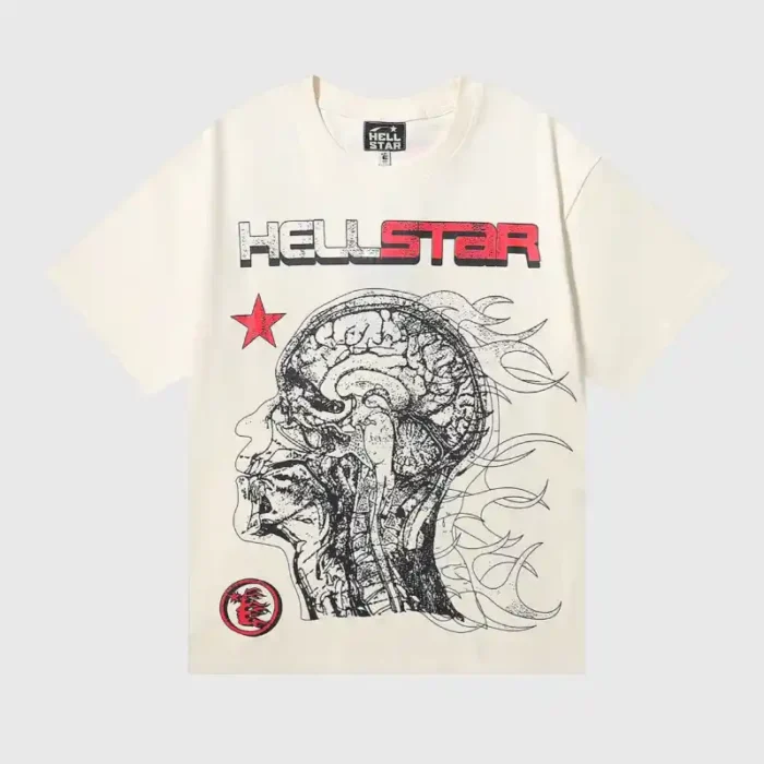 Hellstar Studios Human Development T-shirt Cream