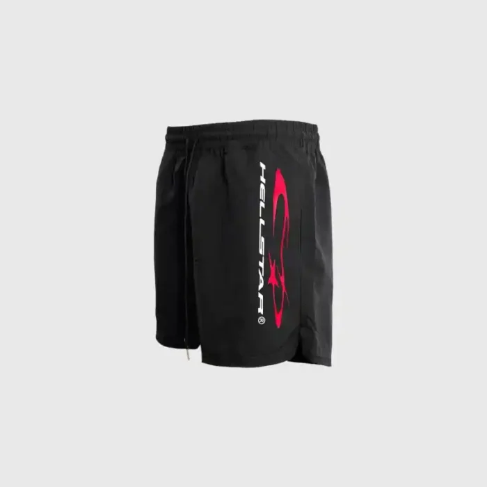 Hellstar Vertical Atheltic Shorts Black