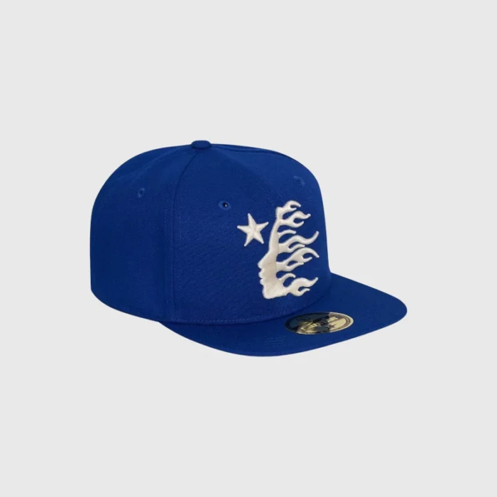 Blue Hellstar Baseball Fitted Hat