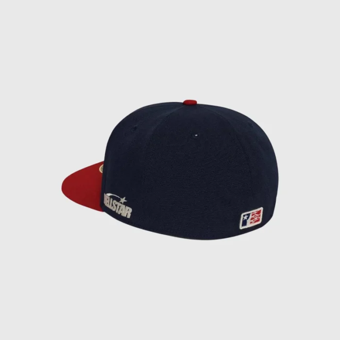 Blue Hellstar Baseball Fitted Hats Dark