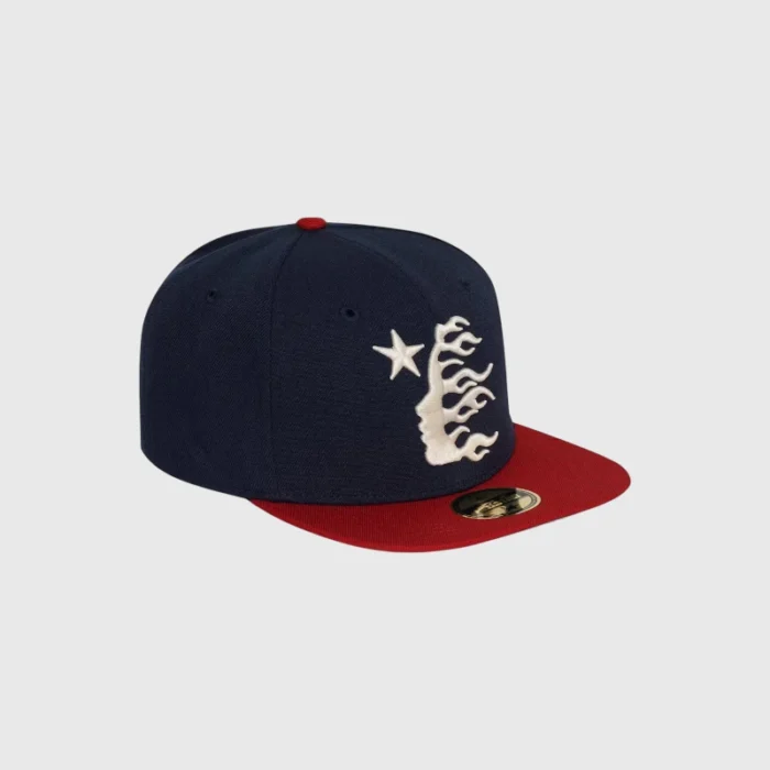 Hellstar Baseball Fitted Hats Dark Blue