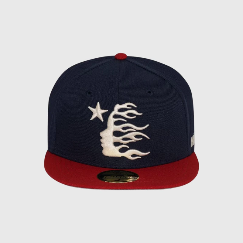Hellstar Baseball Fitted Hats Dark Blue
