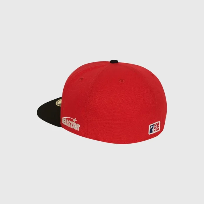 Red Hellstar Baseball Fitted Hat
