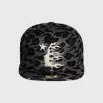 Hellstar Cheetah Print Fitted Hat Black