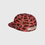 Hellstar Cheetah Print Fitted Hat Red
