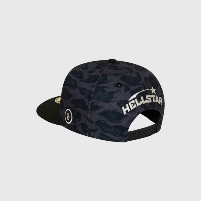 Hellstar Cheetah Print Snapback Hat Black