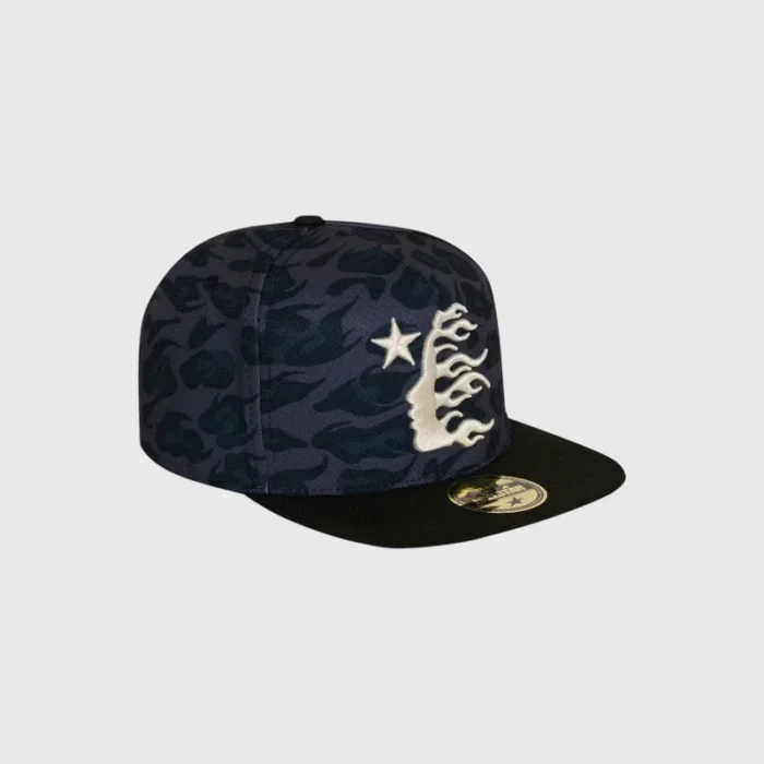 Hellstar Cheetah Print Snapback Hat Black