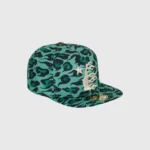 Hellstar Cheetah Print Fitted Hat Green
