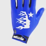 Blue Hellstar Logo Gloves