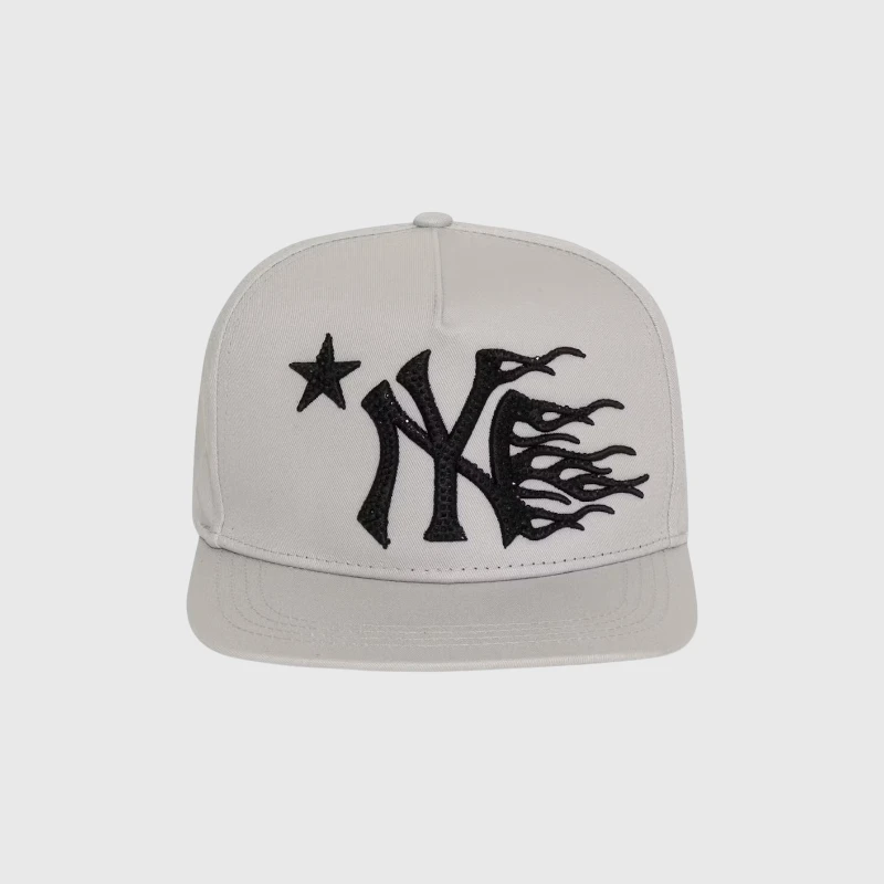 Hellstar NY Snapback Hat White