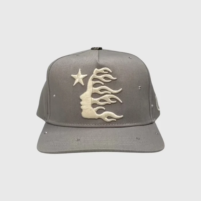 Hellstar OG Logo Rhinestone Cap Grey