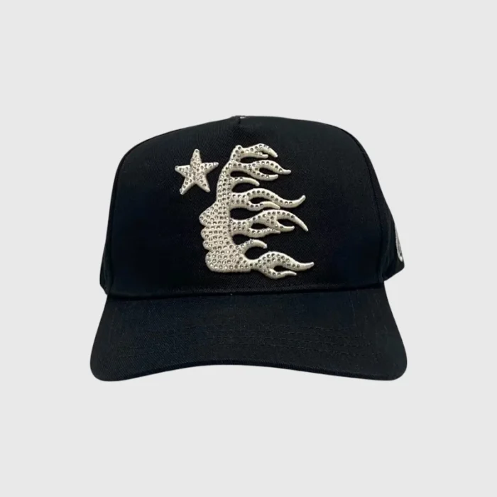 Hellstar OG Logo Rhinestone Cap Black