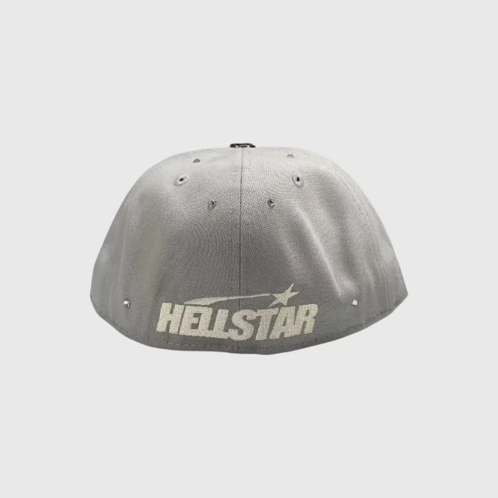 Hellstar OG Logo Rhinestones 59Fifty Fitted Hat Grey