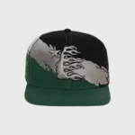 Hellstar Paintbrush Snapback Hat Black Green