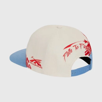 Hellstar Paintbrush Snapback Hat Red Blue
