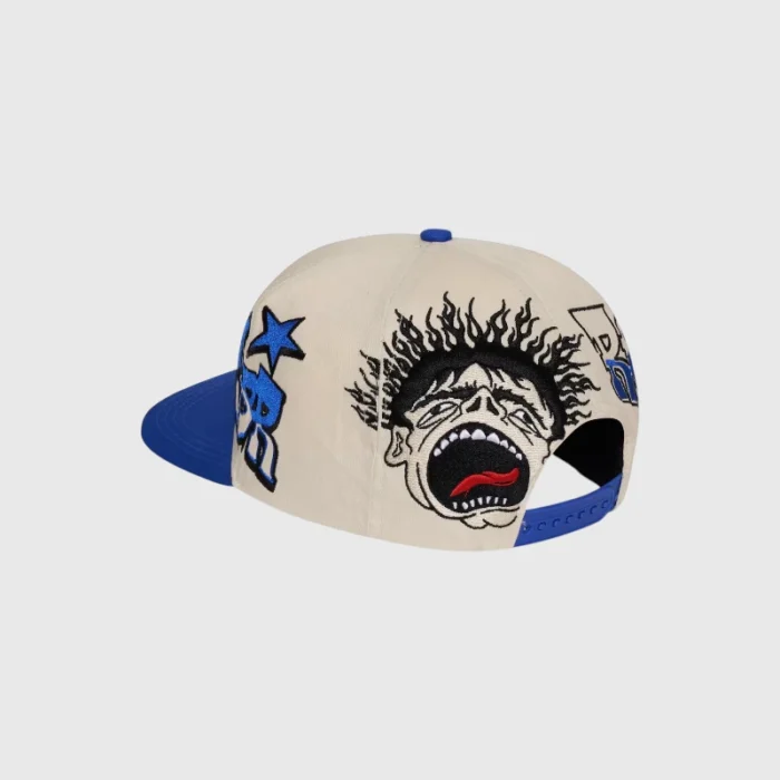 Hellstar Records Hat Snapback Blue White