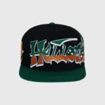 Hellstar Records Hat Snapback Green Black