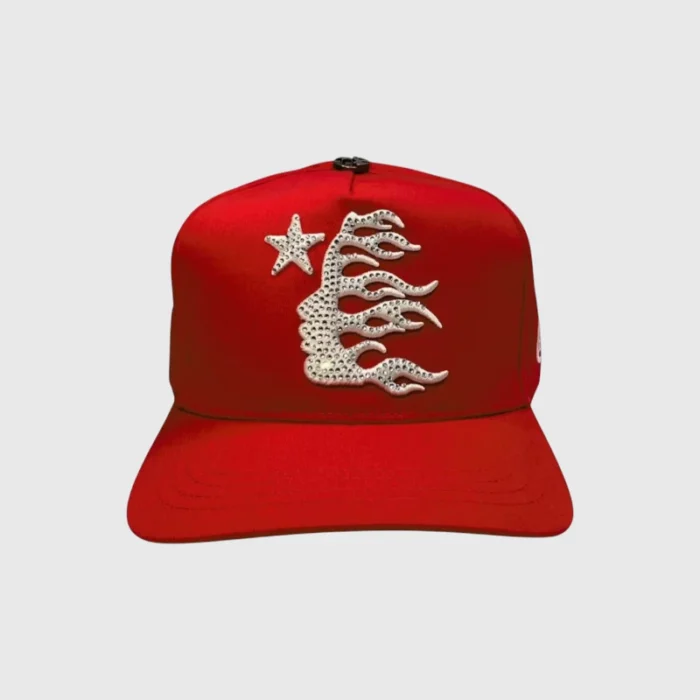 Hellstar OG Logo Rhinestone Cap Red